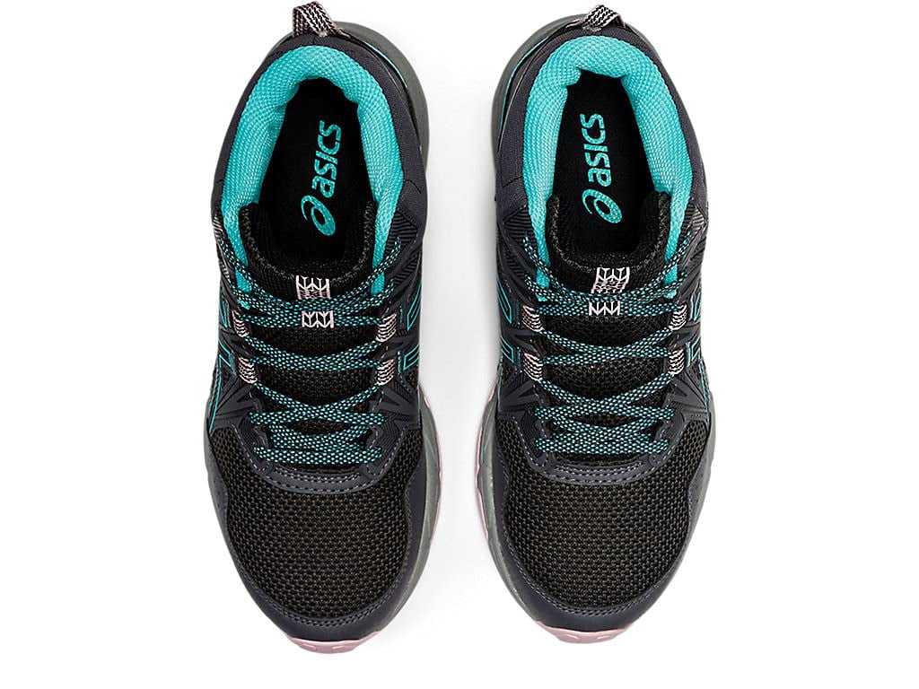 ASICS Women's Gel-Venture 8 Mid Top Everyday Shoes, Size 8 US ( Standard ), Graphite Grey/ICE Mint - Water Resistant