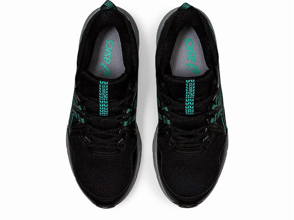 ASICS Women's Gel-Venture 8 Trail Shoes, Size 6.5 US ( Standard ), Black/Baltic Jewel- Water Resistant