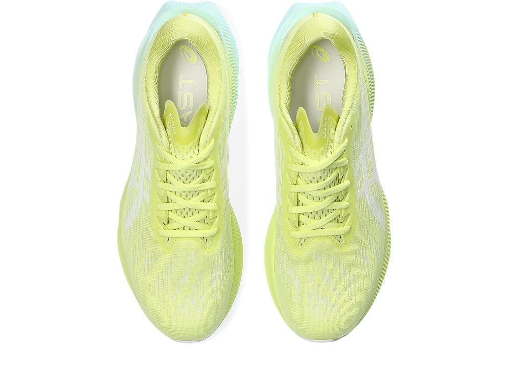 ASICS Men's NOVABLAST 3 Running Shoes, Size 15 US ( Standard ), Glow Yellow/White