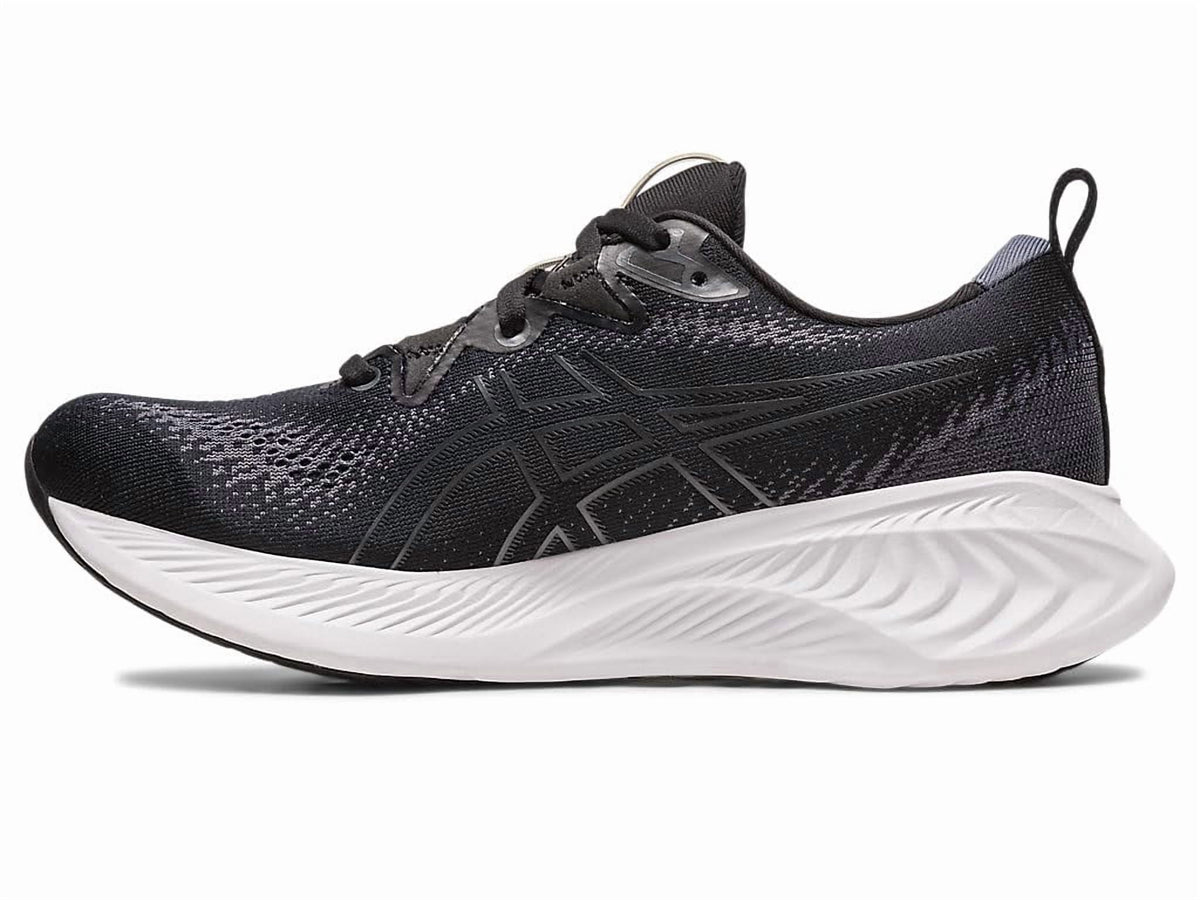 ASICS Women's Gel-Cumulus 25 Running Shoes, 10.5 US ( WIDE ), Black/White