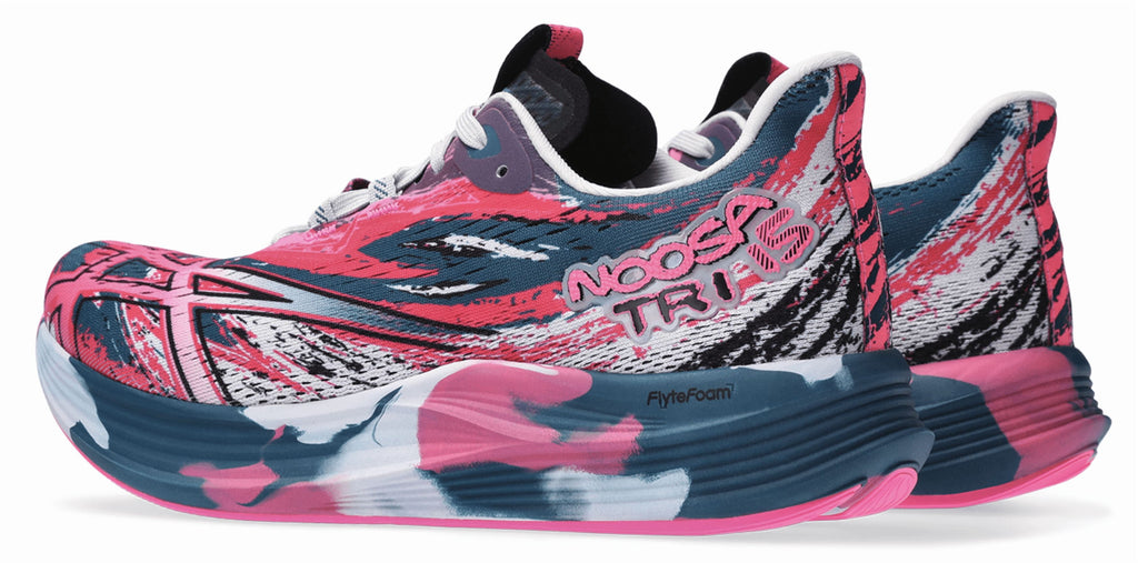 ASICS Women's Noosa TRI 15 Running Shoes, Size 5 US ( Standard ), RESTFUL Teal/HOT Pink