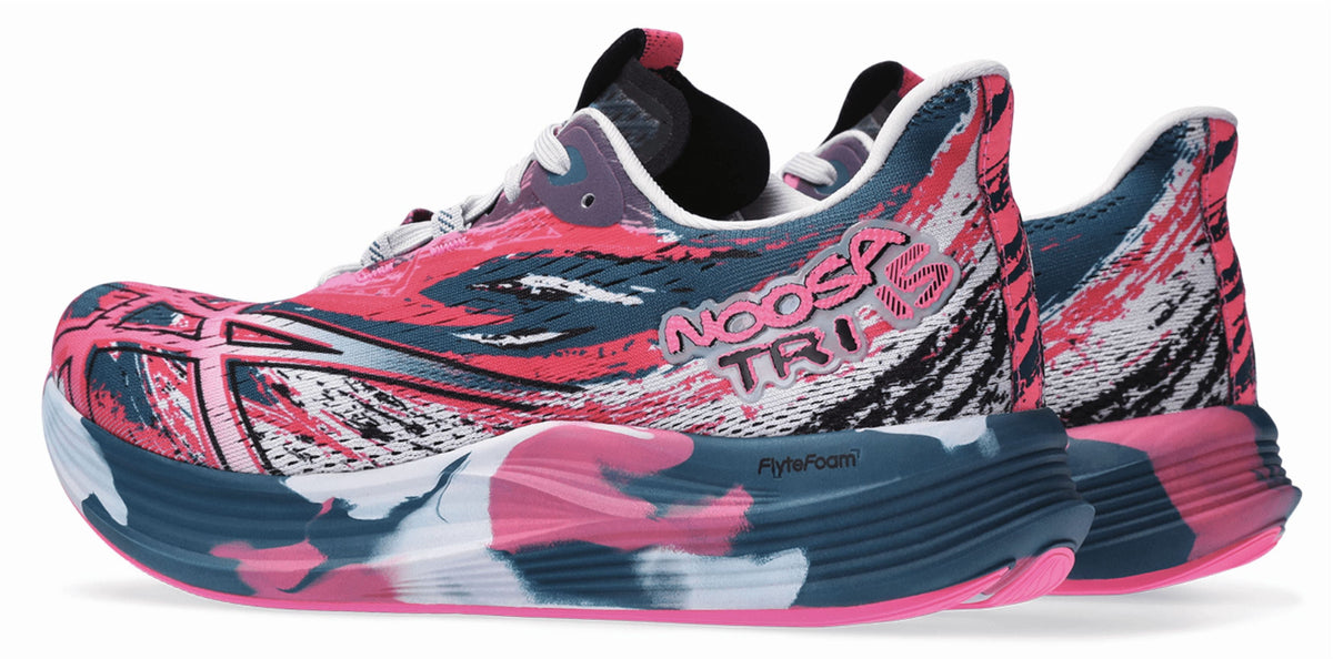 ASICS Women's Noosa TRI 15 Running Shoes, Size 5 US ( Standard ), RESTFUL Teal/HOT Pink