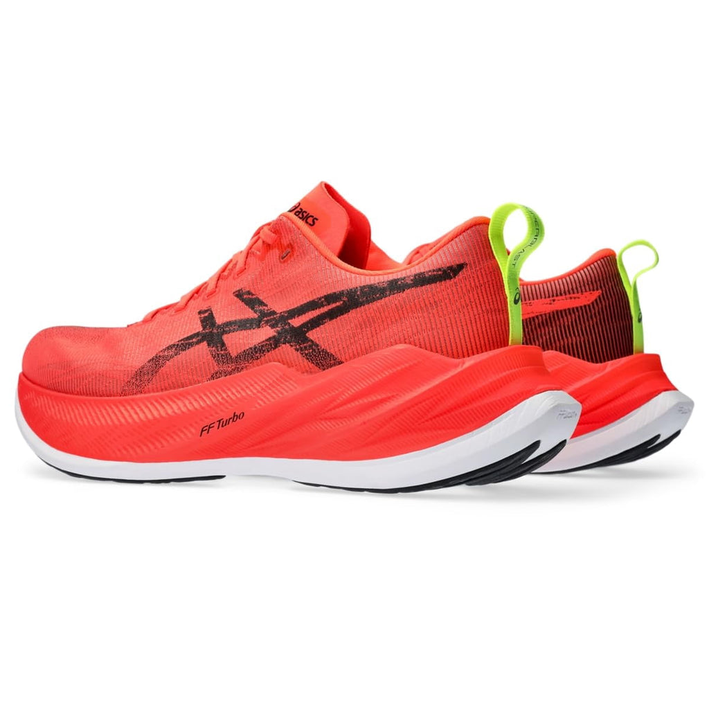ASICS Unisex SUPERBLAST long Distance & Tempo Running Shoe, ( 9.5 US Men / 11 US Women ) Standard , Sunrise RED/Black