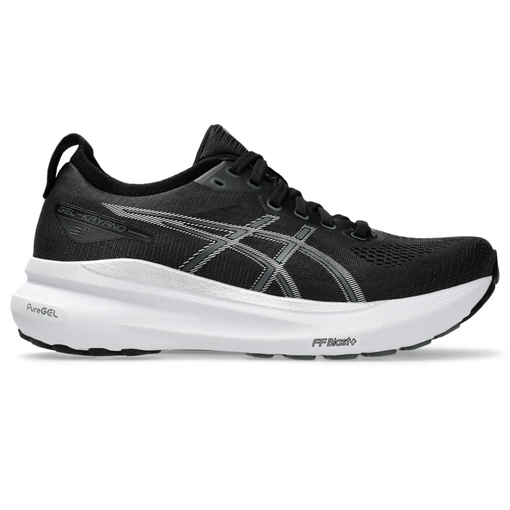 ASICS Women's Gel-Kayano 31 Running Shoes, Black/Pure Silver, US 10.5 Medium