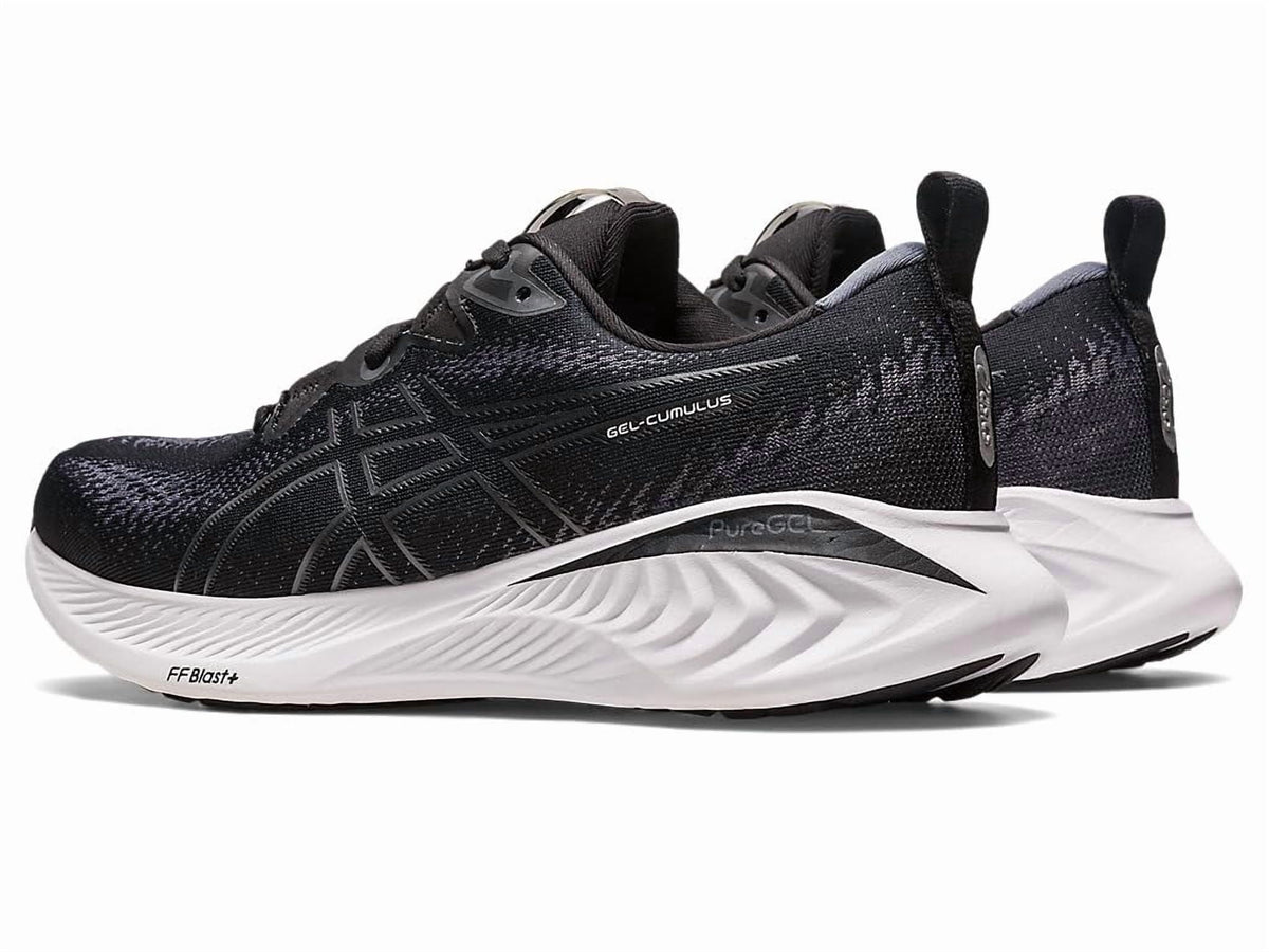 ASICS Women's Gel-Cumulus 25 Running Shoes, 10.5 US ( WIDE ), Black/White