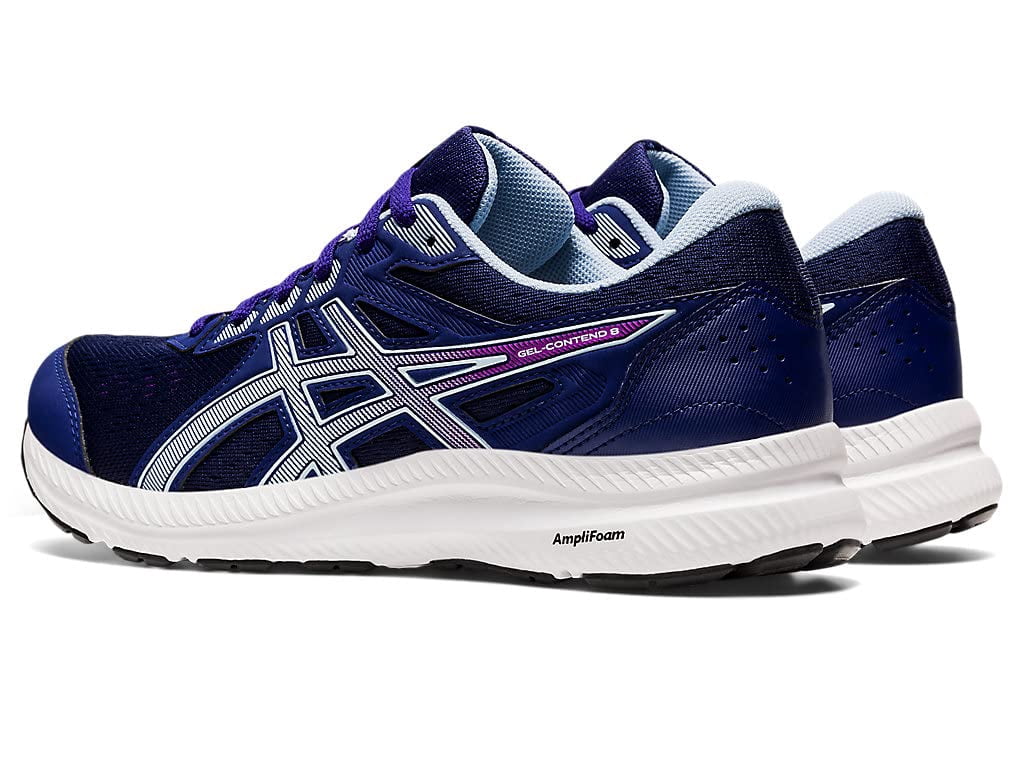 ASICS Women's Gel-Contend 8 Running shoes, 9 US ( Standard ) - Dive Blue/Soft Sky