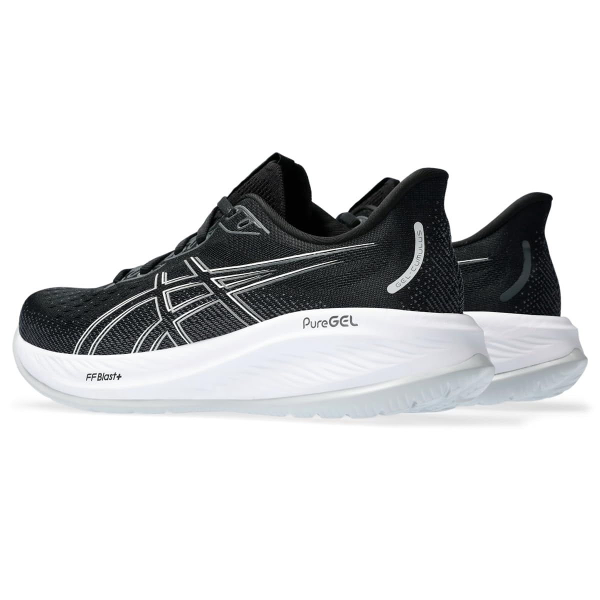 ASICS Women's Gel-Cumulus 26 Running Shoes, 7 US ( WIDE ), Black/Concrete