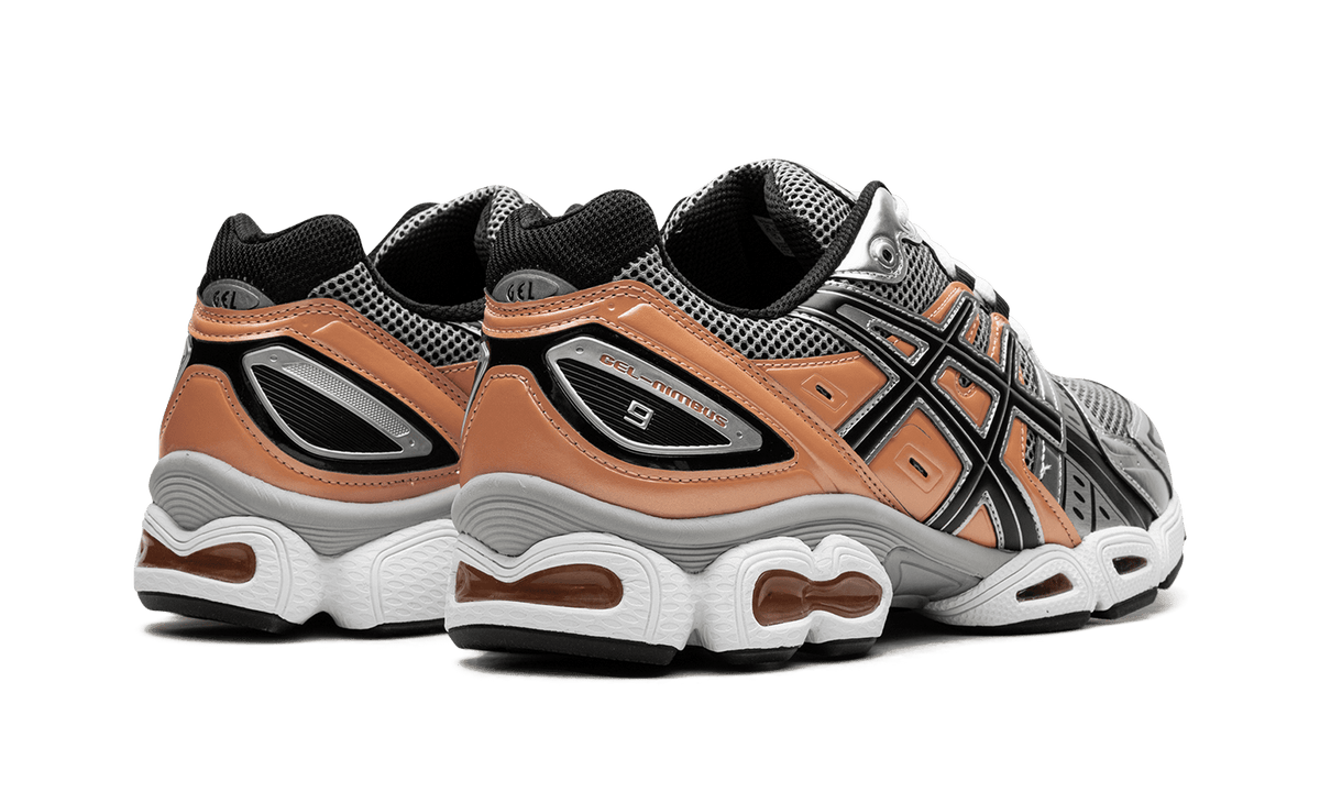 ASICS MENS GEL-Nimbus 9 "Sheet Rock / Orange Lily" 1201A424 025 1201A424 025 from Stadium Goods
