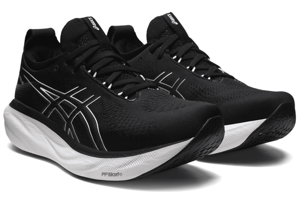 ASICS Women's Gel-Nimbus 25 Running Shoes, Size 10 US ( WIDE ), Black/Pure Silver