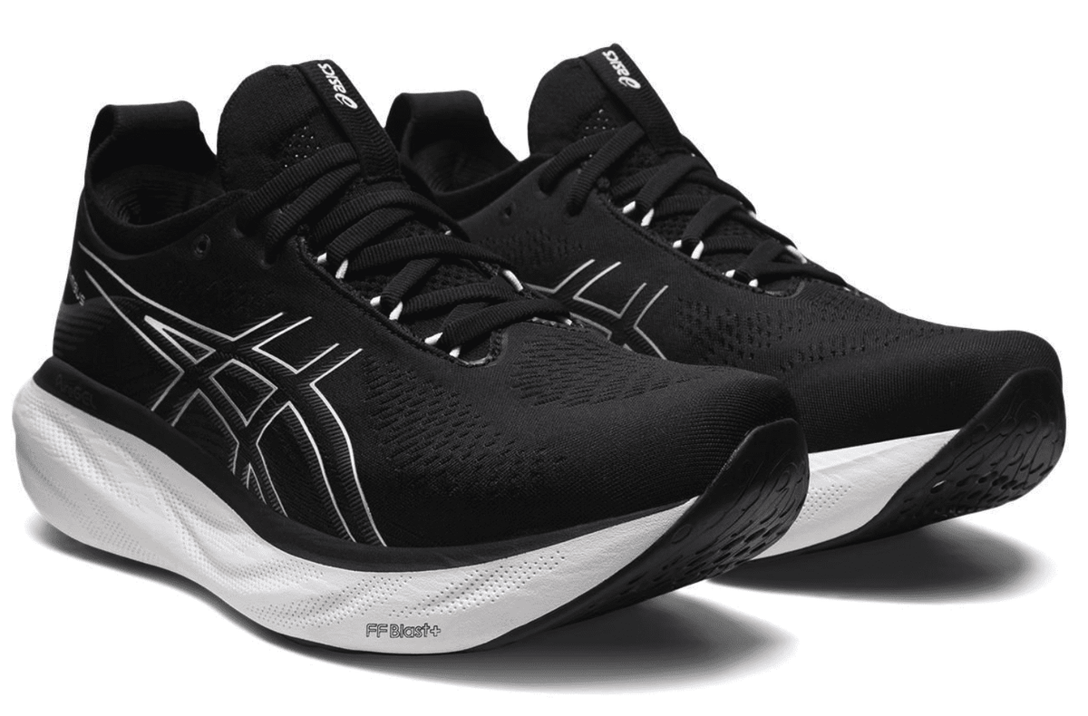 ASICS Women's Gel-Nimbus 25 Running Shoes, Size 10 US ( WIDE ), Black/Pure Silver
