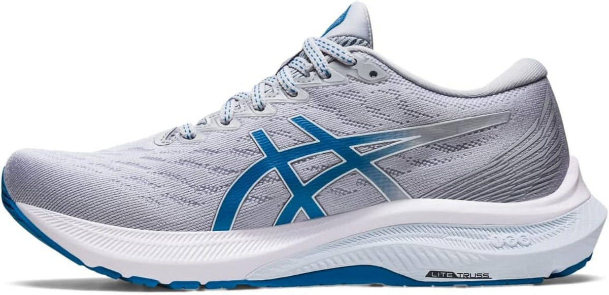 ASICS Women's GT-2000 11 Running Shoes, Piedmont Grey/Reborn Blue, 10 Wide