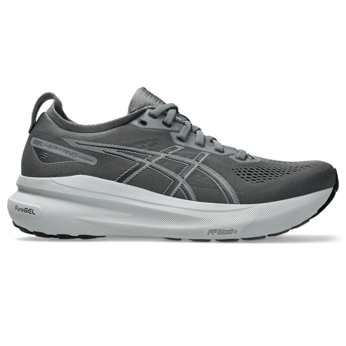 ASICS Men's GEL-Kayano 31 Running Shoes, Steel Grey/Piedmont Grey, US 8.5 D