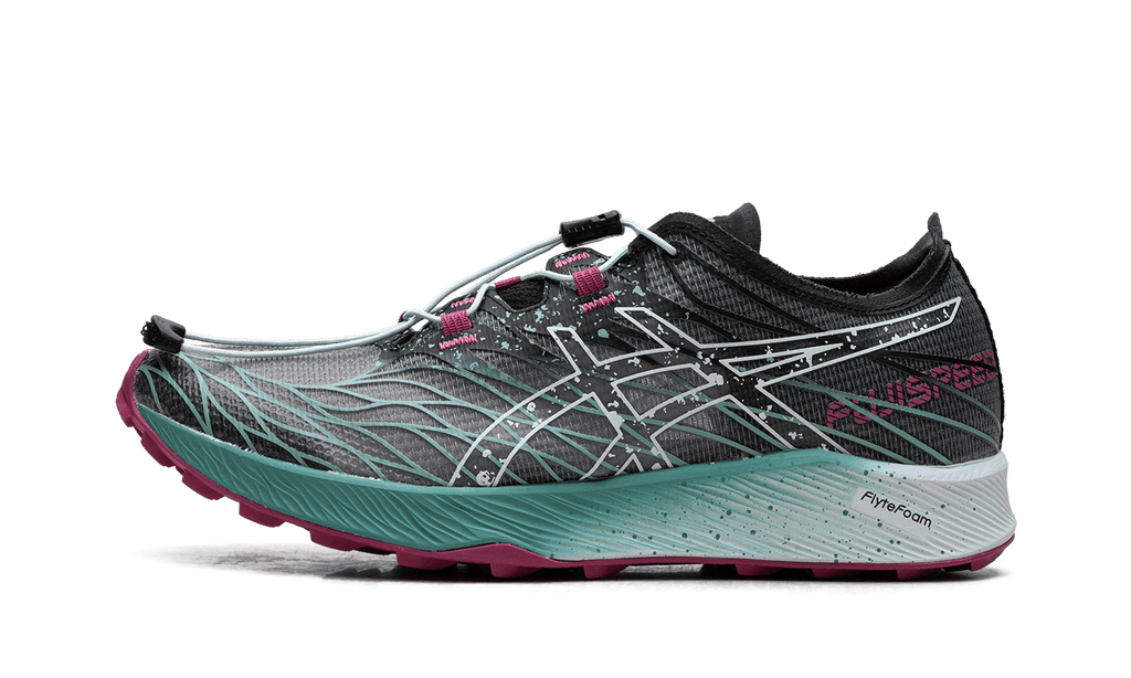 ASICS WOMENS FUJI SPEED Womens "BLACK SOOTHING SEA" 1012B176 001 1012B176 001 from Stadium Goods