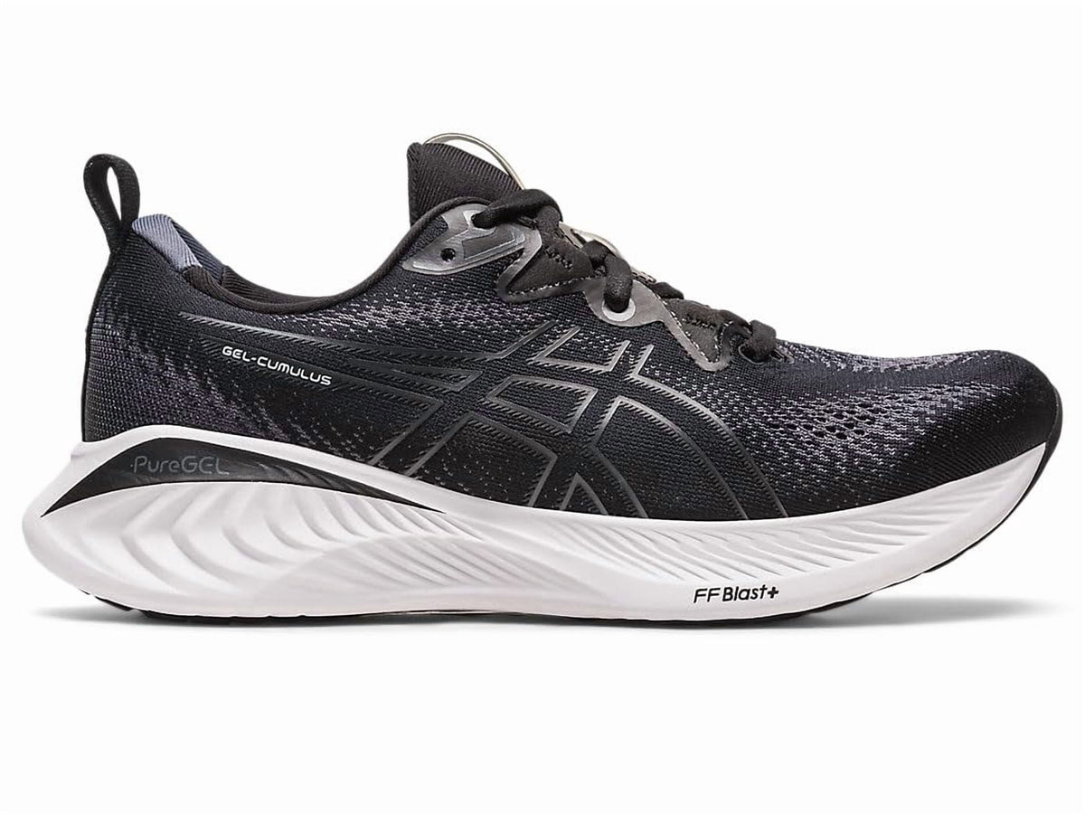 ASICS Women's Gel-Cumulus 25 Running Shoes, 10.5 US ( WIDE ), Black/White