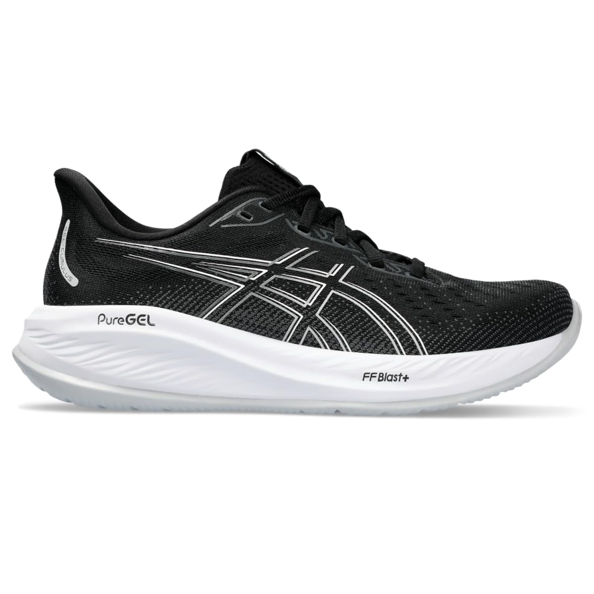 ASICS Women's Gel-Cumulus 26 Running Shoes, 7 US ( WIDE ), Black/Concrete