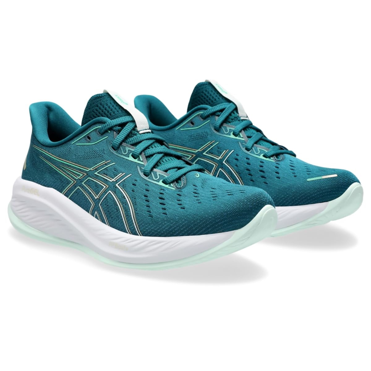 ASICS Women's Gel-Cumulus 26 Running Shoes, Rich Teal/Pale Mint, US 11 Medium