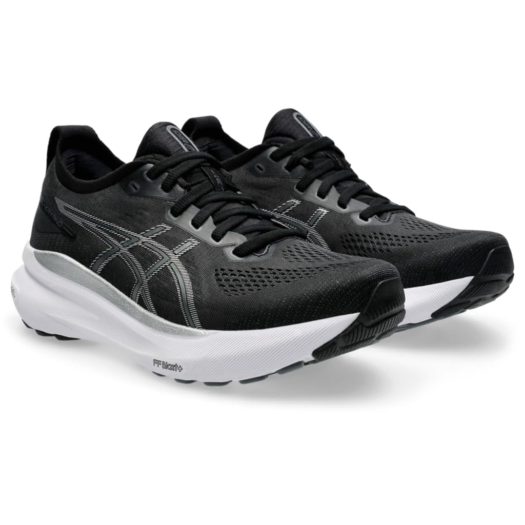 ASICS Women's Gel-Kayano 31 Running Shoes, Black/Pure Silver, US 10.5 Medium