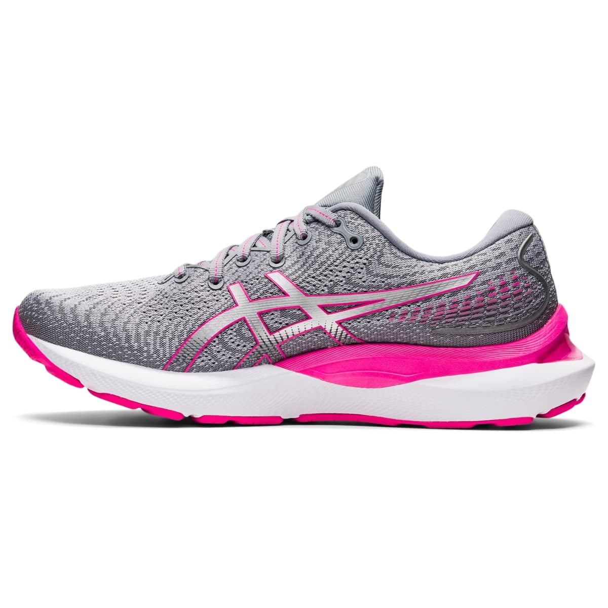 ASICS Women's Gel-Cumulus 24 Running Shoes, Size 5 US ( WIDE ), Sheet Rock/Pink GLO