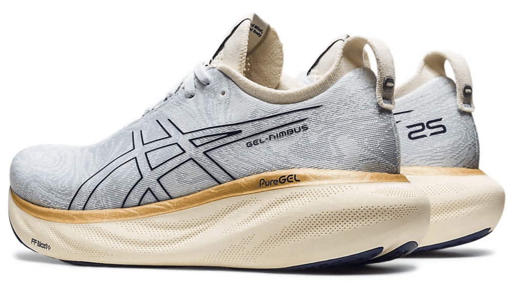 ASICS Women's Gel-Nimbus 25 Running Shoes, 11.5 US ( Standard ), Sky/Cream