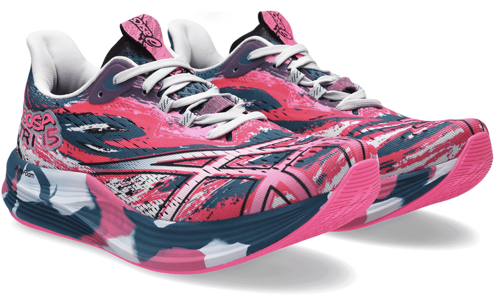 ASICS Women's Noosa TRI 15 Running Shoes, Size 5 US ( Standard ), RESTFUL Teal/HOT Pink