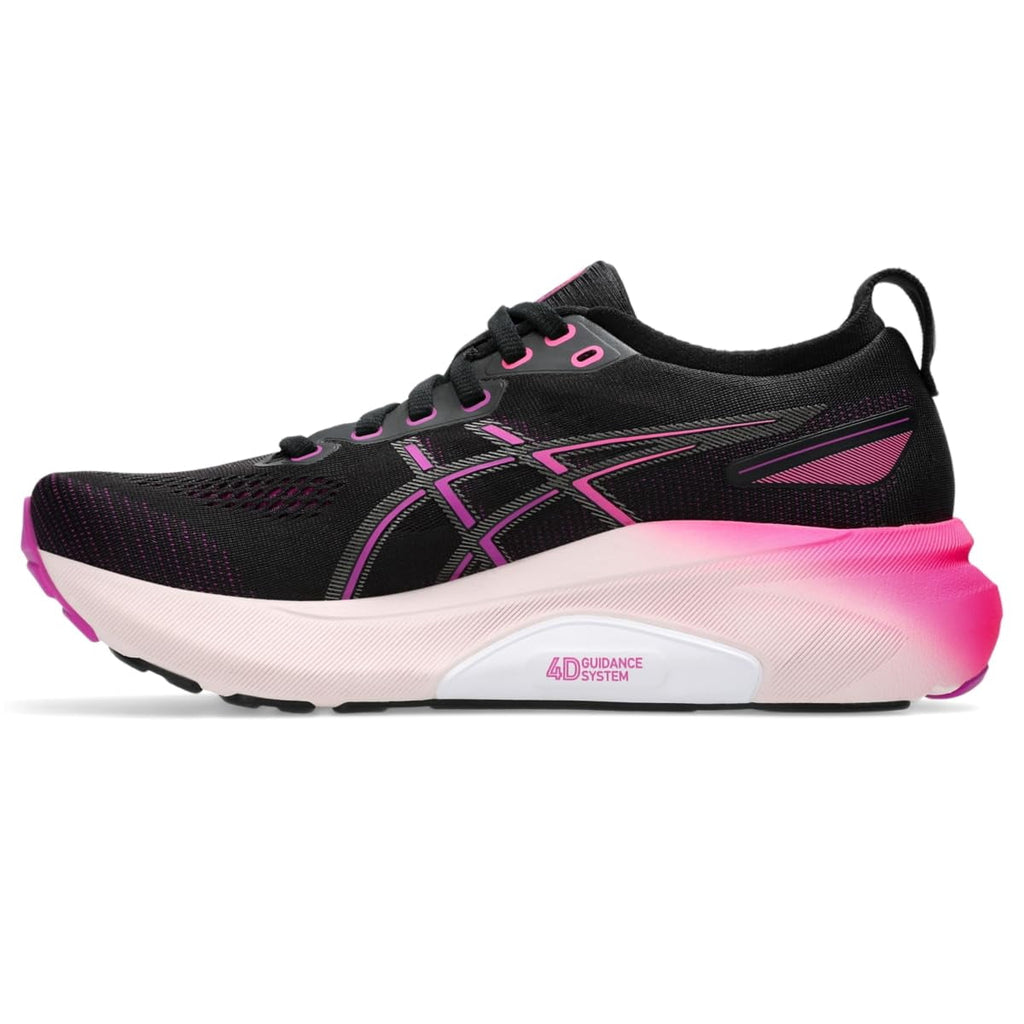 ASICS Women's Gel-Kayano 31 Running Shoes, Black/Bold Magenta, US 6 Medium