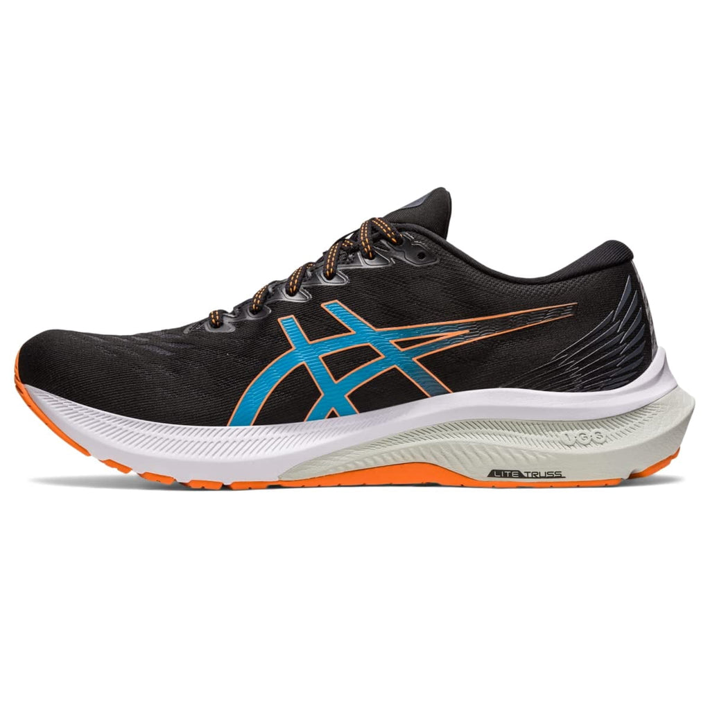 ASICS Men's GT-2000 11 Trail Running Shoes, 10 US ( EXTRA WIDE ), Black/Sun Peach
