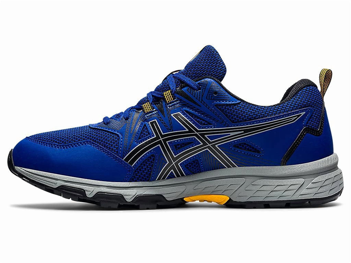 ASICS Men's Gel-Venture 8 Everyday Trail Shoes, Size 9 US ( EXTRA WIDE ), Monaco Blue/Black- Water Resistant