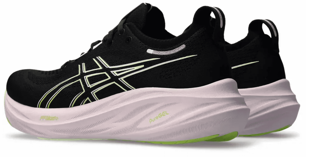 ASICS Women's Gel-Nimbus 26 Running Shoes, Size 11.5 US ( Standard ) , Black/NEON Lime