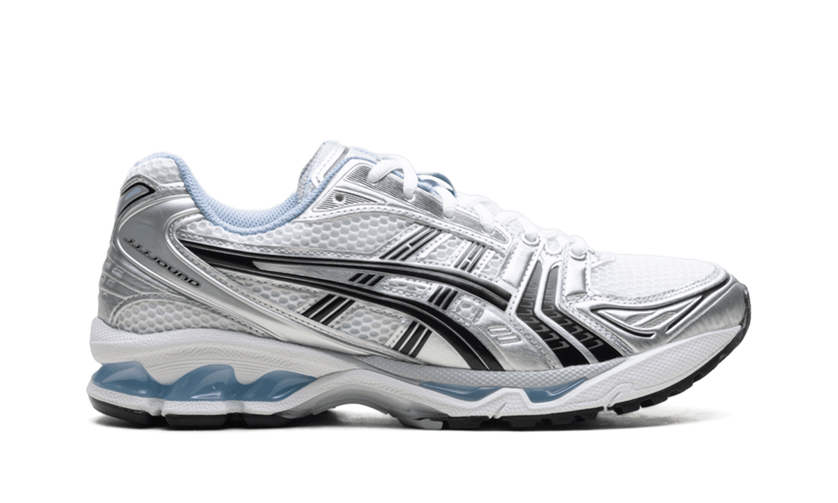 ASICS MENS GEL-Kayano 14 "JJJJound - White/Blue" 1203A961 101 1203A961 101 from Stadium Goods
