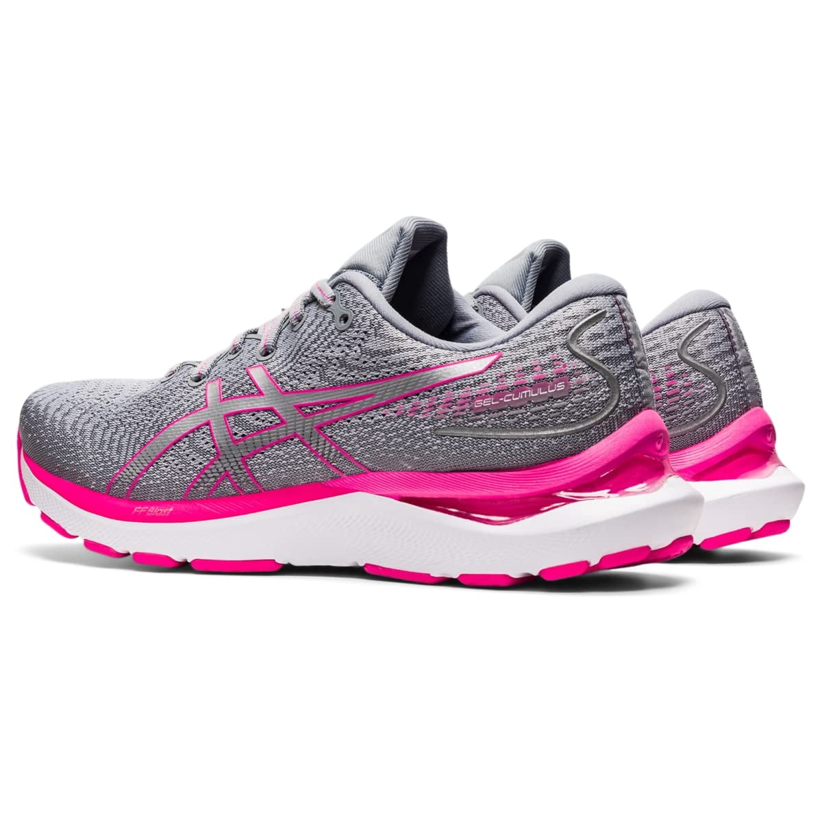 ASICS Women's Gel-Cumulus 24 Running Shoes, Size 5 US ( WIDE ), Sheet Rock/Pink GLO